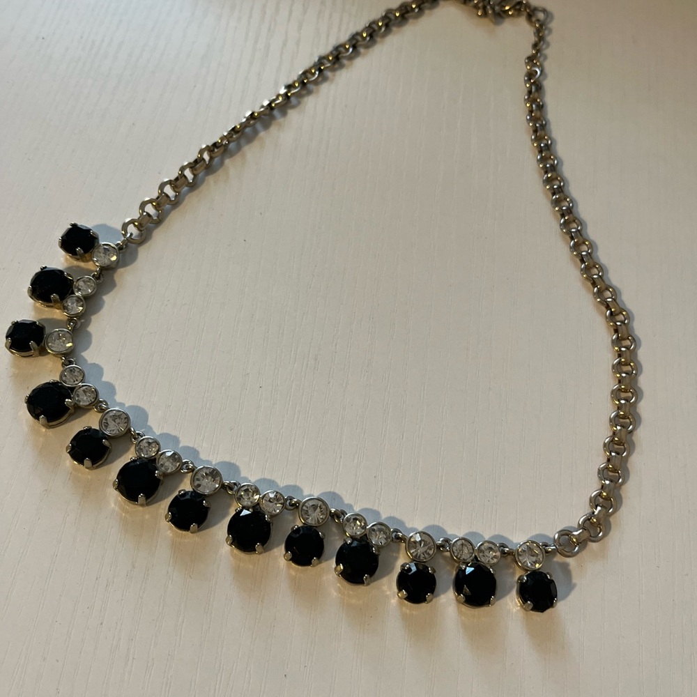 J. Crew Black and Silver Necklace
